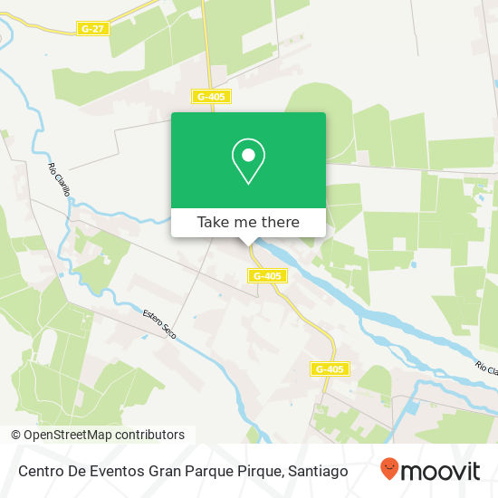 Centro De Eventos Gran Parque Pirque map