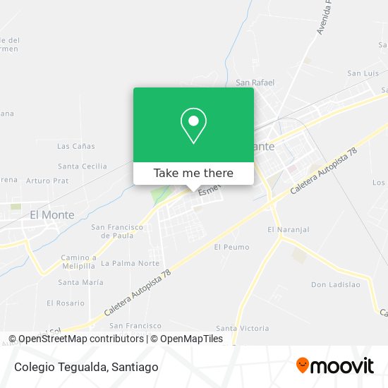 Mapa de Colegio Tegualda