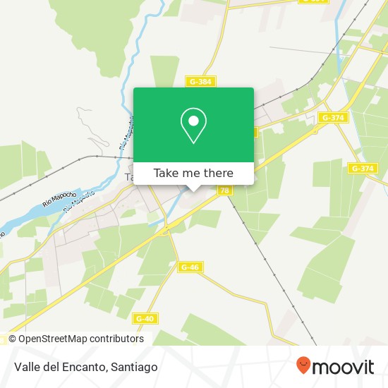 Valle del Encanto map