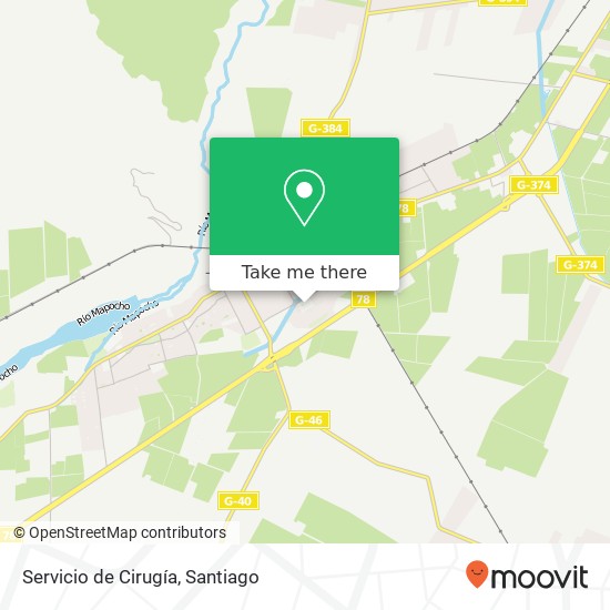 Servicio de Cirugía map