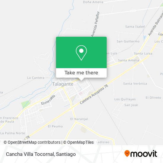 Cancha Villa Tocornal map