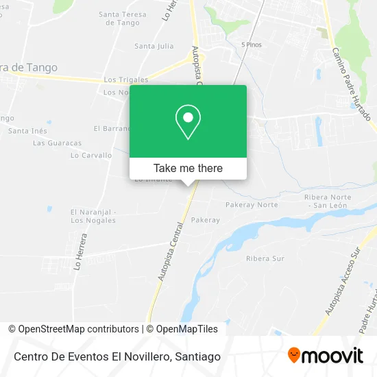 Centro De Eventos El Novillero map