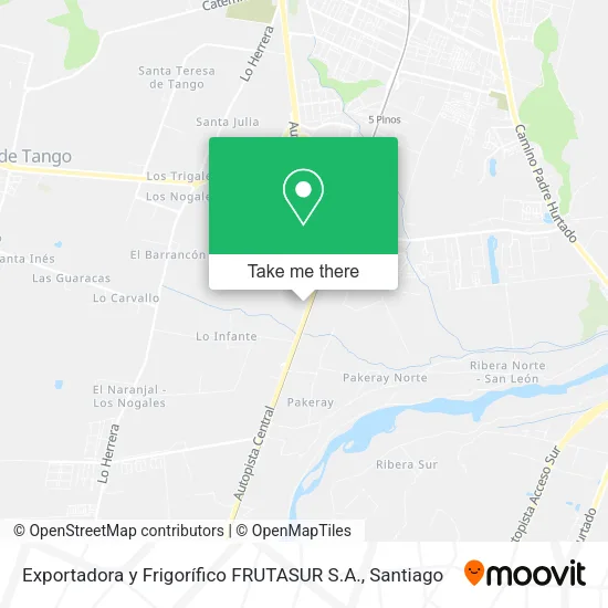 Exportadora y Frigorífico FRUTASUR S.A. map