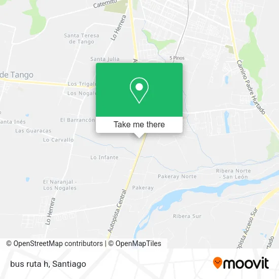 bus ruta h map