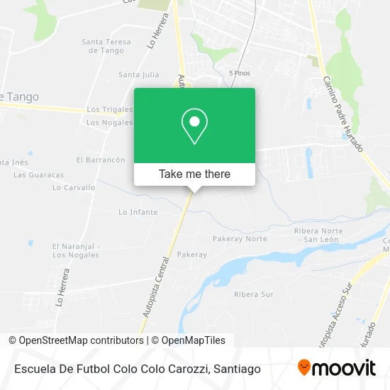 Escuela De Futbol Colo Colo  Carozzi map