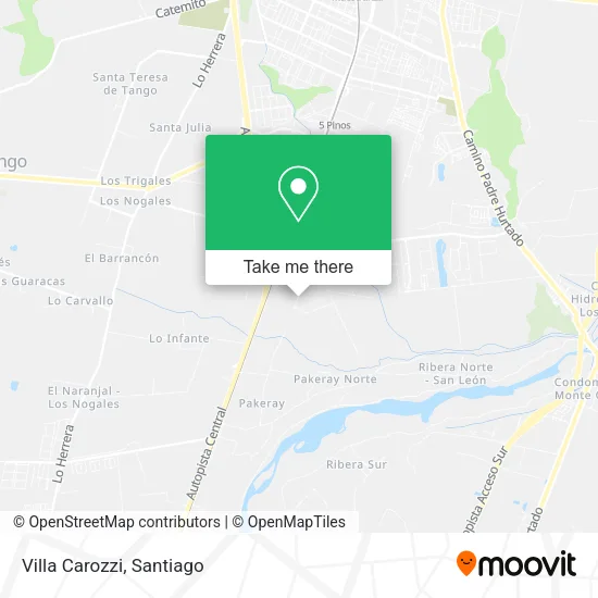 Villa Carozzi map
