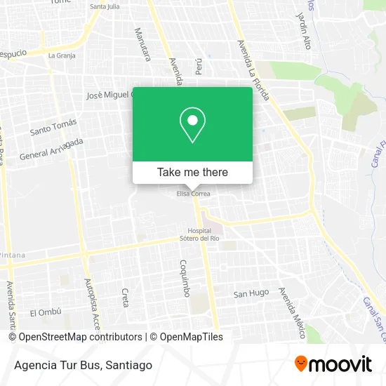 Agencia Tur Bus map