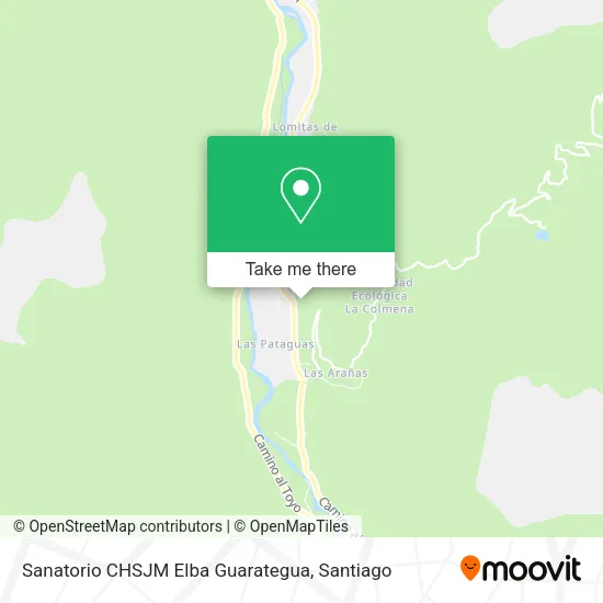 Sanatorio  CHSJM Elba Guarategua map