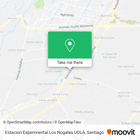 Estacion Experimental Los Nogales UDLA map