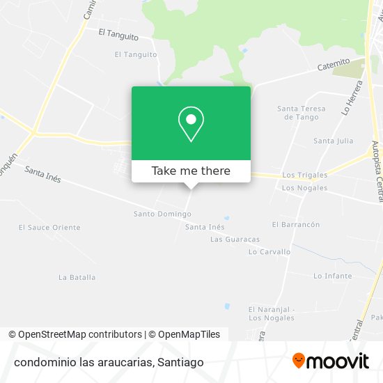 condominio las araucarias map