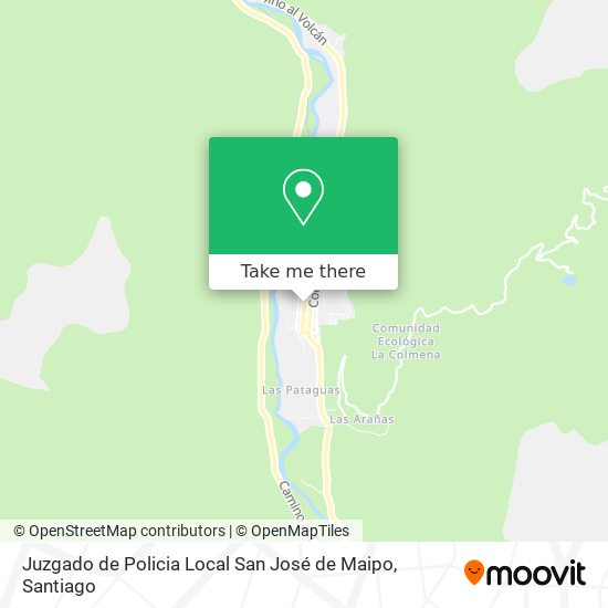 Juzgado de Policia Local San José de Maipo map