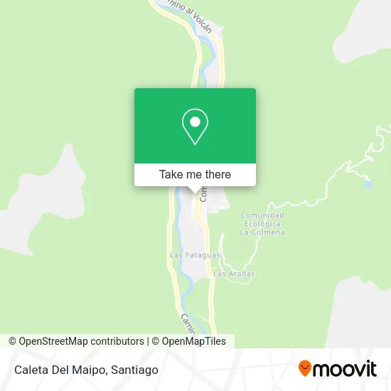 Mapa de Caleta Del Maipo