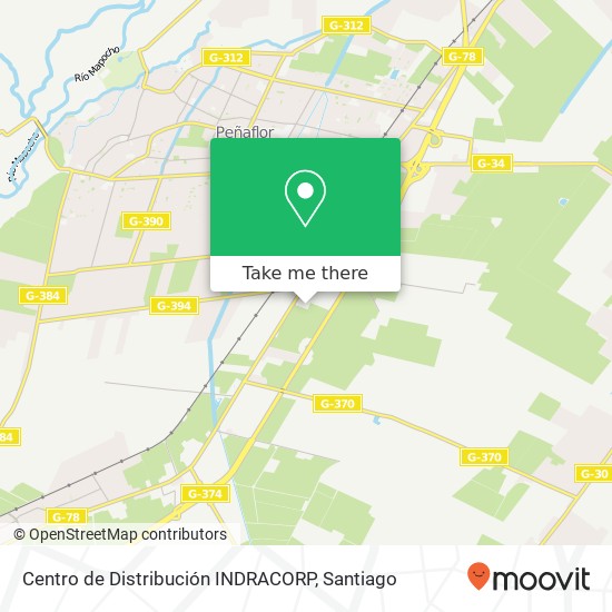Centro de Distribución INDRACORP map