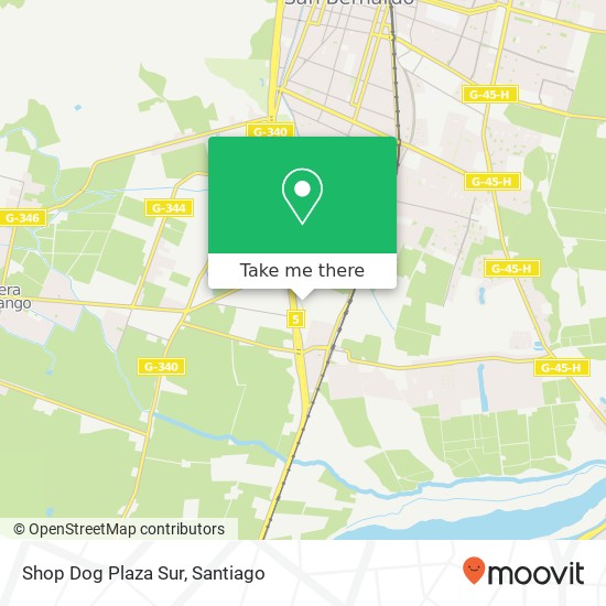 Shop Dog Plaza Sur map