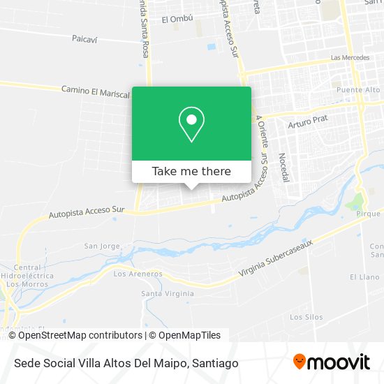 Sede Social Villa Altos Del Maipo map