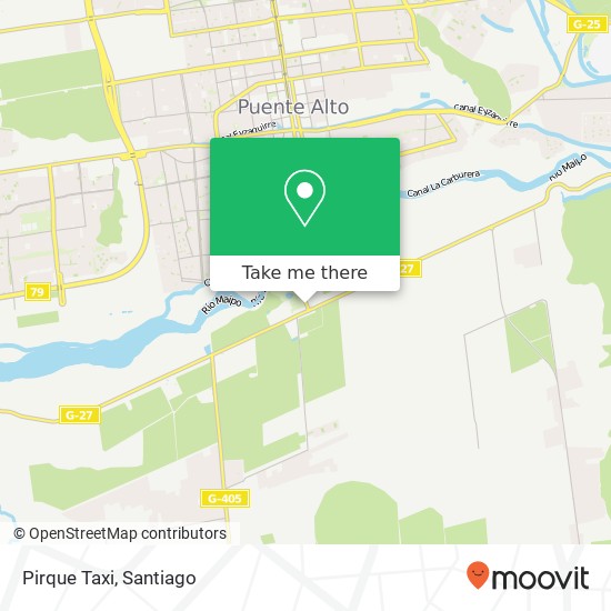Pirque Taxi map