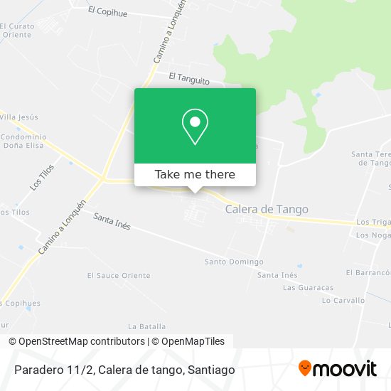 Paradero 11/2, Calera de tango map