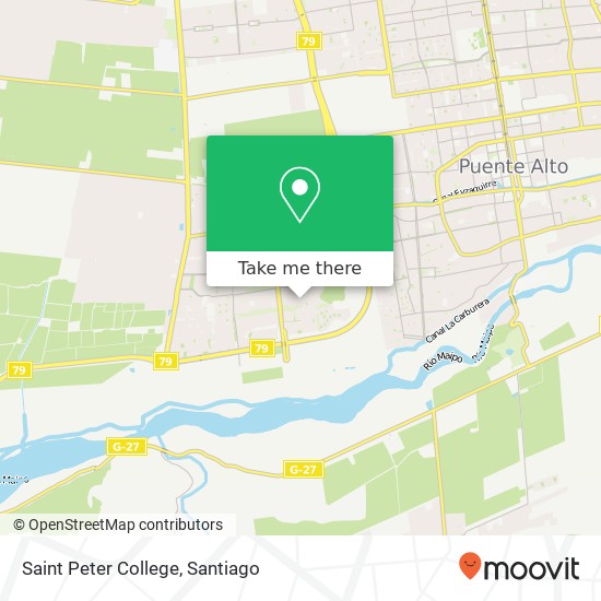 Saint Peter College map