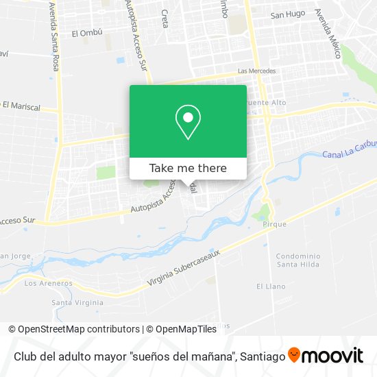 Club del adulto mayor "sueños del mañana" map