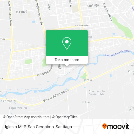 Iglesia M. P. San Geronimo map