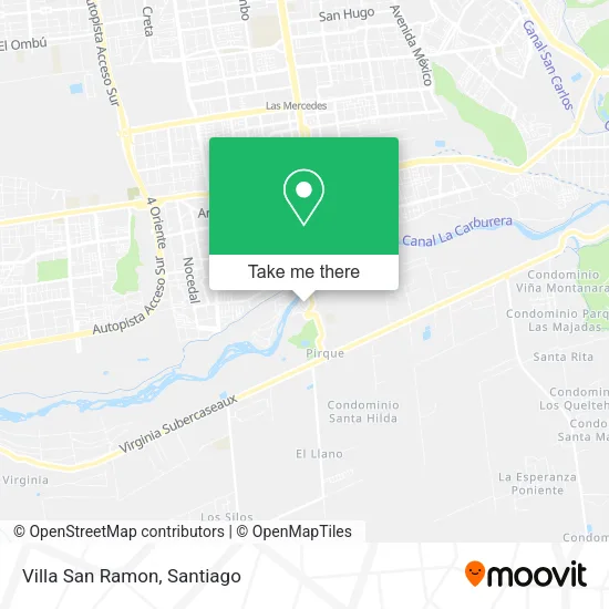Villa San Ramon map