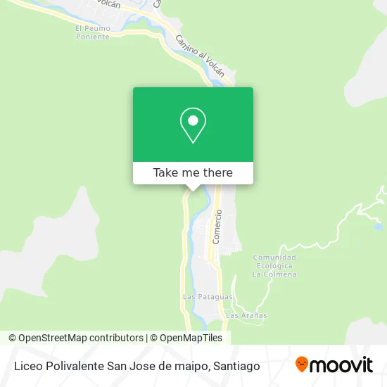 Liceo Polivalente San Jose de maipo map