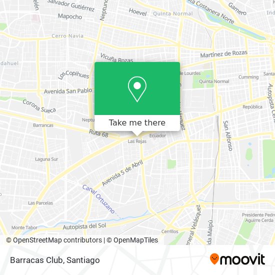 Barracas Club map