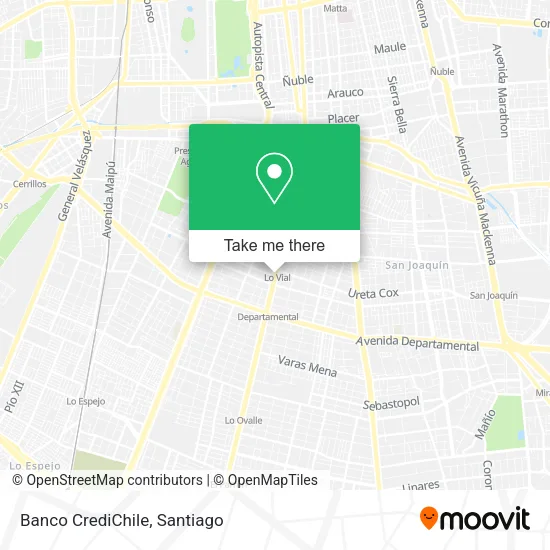 Banco CrediChile map