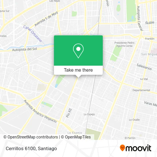 Cerrillos 6100 map