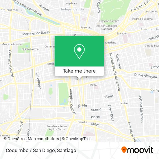 Coquimbo / San Diego map