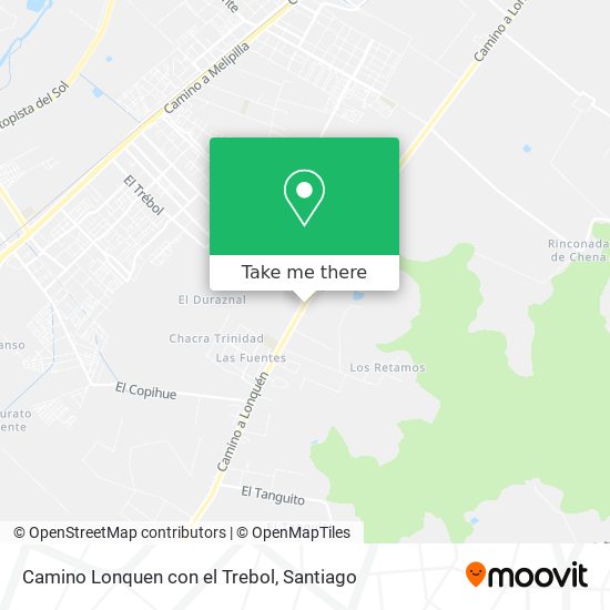 Camino Lonquen con el Trebol map