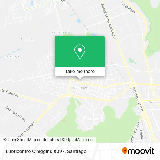 Lubricentro O'higgins #097 map