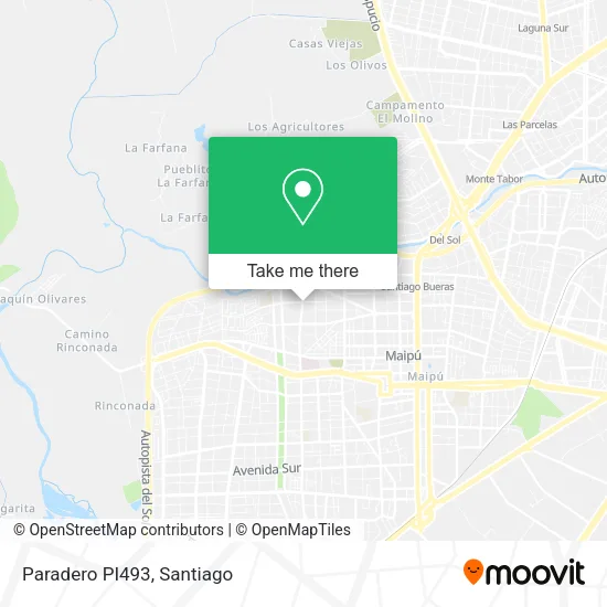 Paradero PI493 map