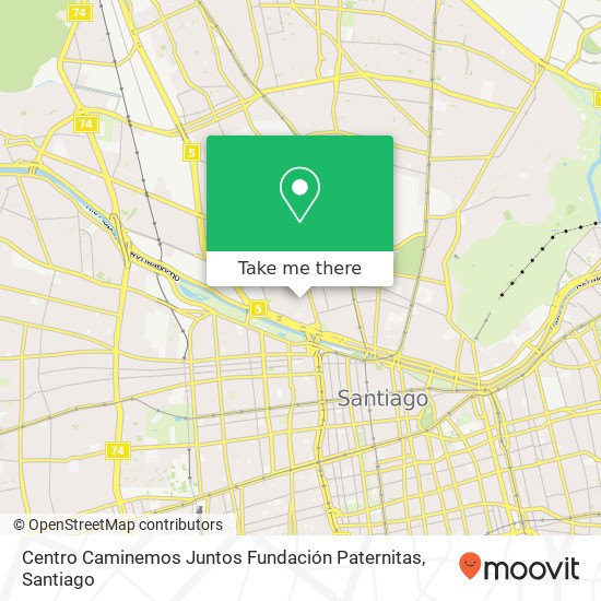 Mapa de Centro Caminemos Juntos Fundación Paternitas