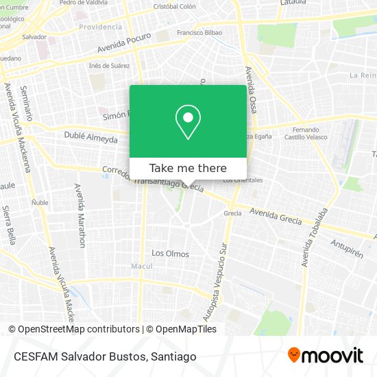 CESFAM Salvador Bustos map