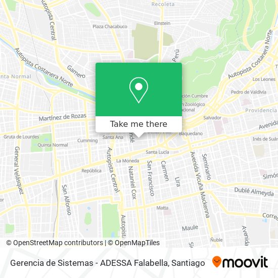 Gerencia de Sistemas - ADESSA Falabella map