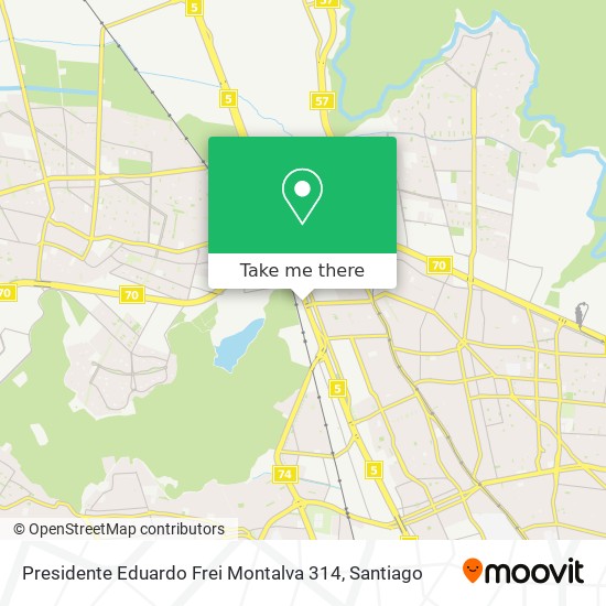 Presidente Eduardo Frei Montalva 314 map