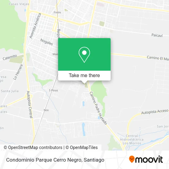Condominio Parque Cerro Negro map