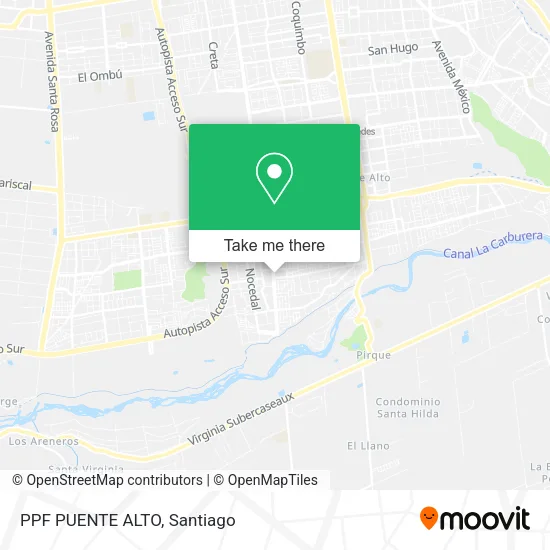 PPF PUENTE ALTO map