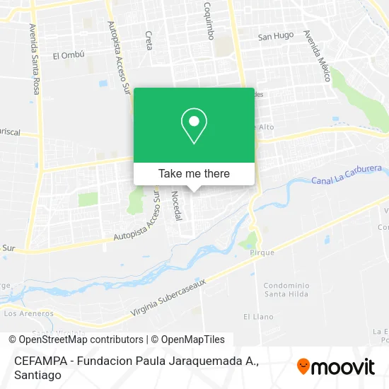 CEFAMPA - Fundacion Paula Jaraquemada A. map