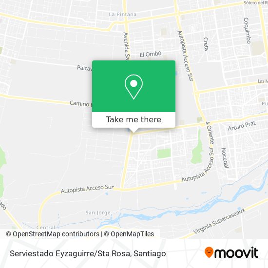 Serviestado Eyzaguirre / Sta Rosa map