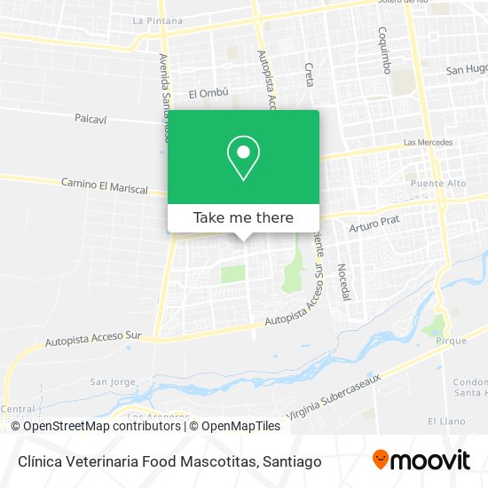 Clínica Veterinaria Food Mascotitas map