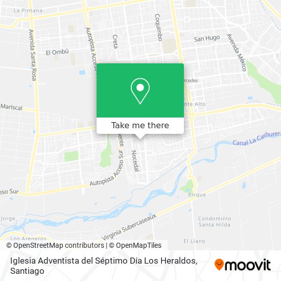 Iglesia Adventista del Séptimo Día Los Heraldos map