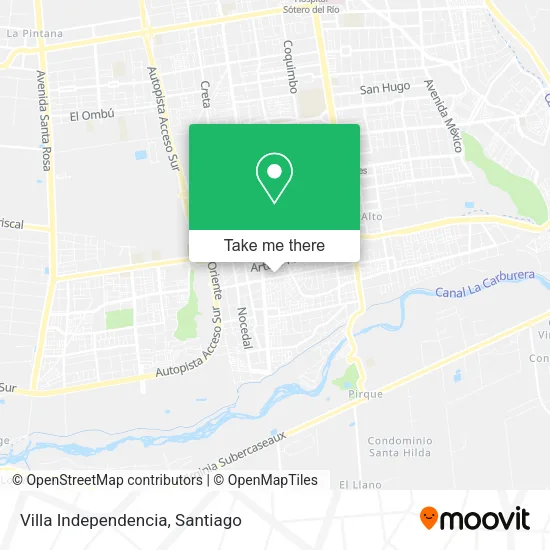 Villa Independencia map