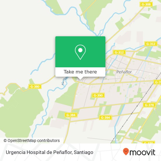 Urgencia Hospital de Peñaflor map