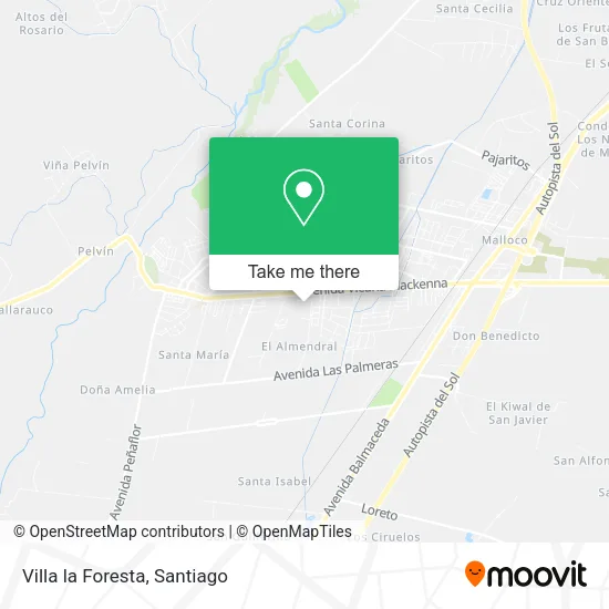 Villa la Foresta map