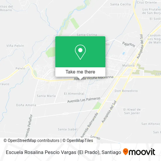 Escuela Rosalina Pescio Vargas (El Prado) map