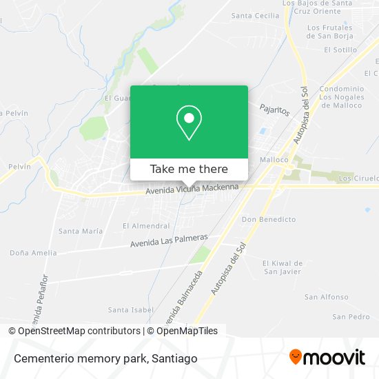 Cementerio memory park map
