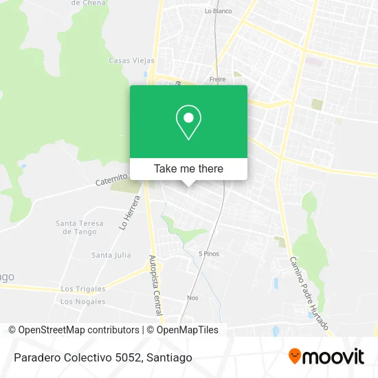 Paradero Colectivo 5052 map
