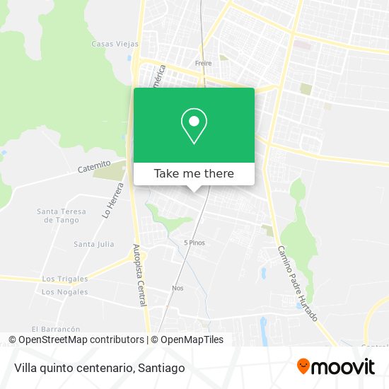 Villa quinto centenario map